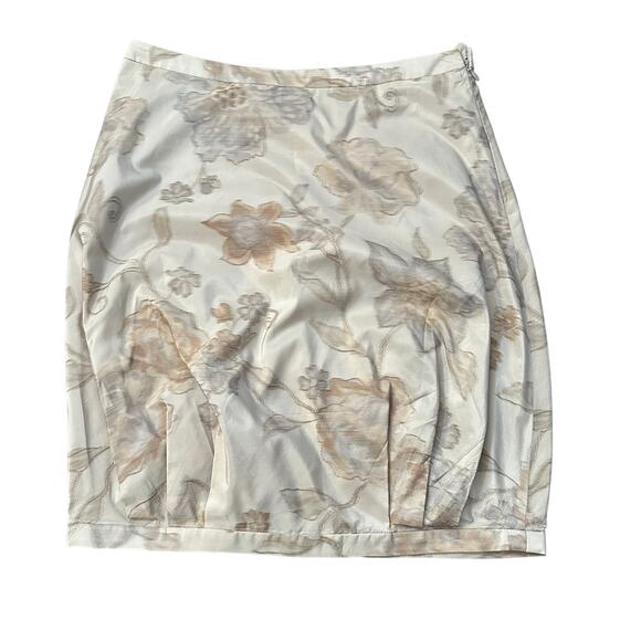 Armani Collezioni cream & gray floral pencil skirt size 4 - Picture 1 of 8